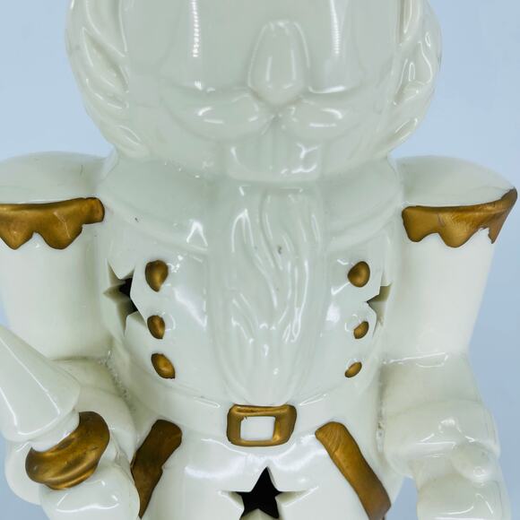 International Bazaar Porcelain Christmas Holiday Nutcracker Decoration - VGUC - Picture 7 of 9